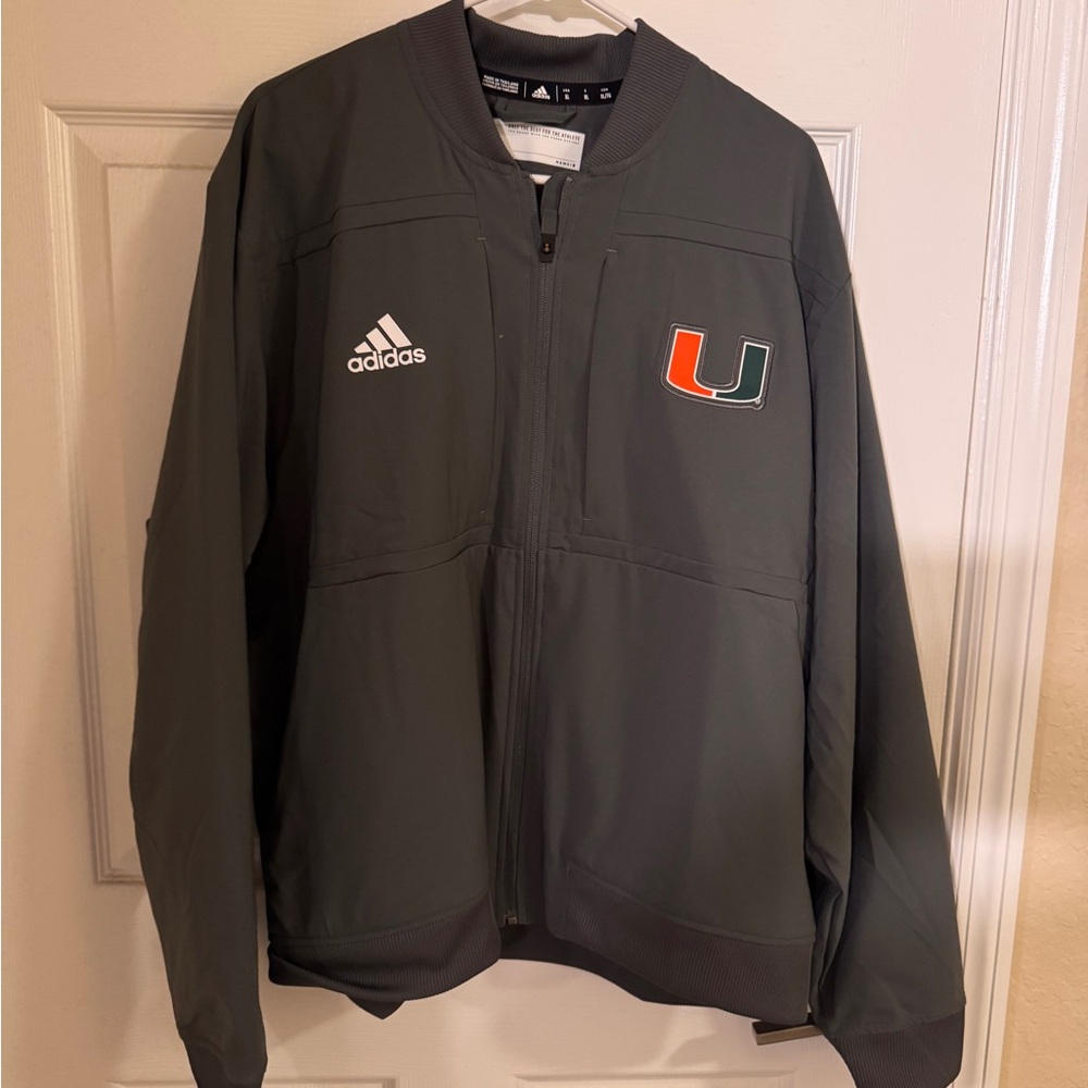 Miami Hurricanes Adidas Bomber Jacket